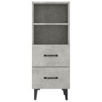 vidaXL Servantă, gri beton, 34,5x34x90 cm, lemn compozit vidaXL Servantă, gri beton, 34,5x34x90 cm, lemn compozit
