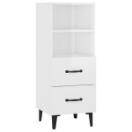 vidaXL Servantă, alb extralucios, 34,5x34x90 cm, lemn prelucrat vidaXL Servantă, alb extralucios, 34,5x34x90 cm, lemn prelucrat