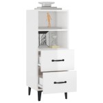 vidaXL Servantă, alb extralucios, 34,5x34x90 cm, lemn prelucrat vidaXL Servantă, alb extralucios, 34,5x34x90 cm, lemn prelucrat