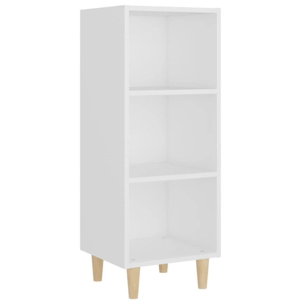 vidaXL Servantă, alb, 34,5x32,5x90 cm, lemn compozit
