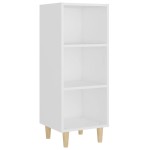 vidaXL Servantă, alb, 34,5x32,5x90 cm, lemn compozit vidaXL Servantă, alb, 34,5x32,5x90 cm, lemn compozit