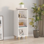 vidaXL Servantă, alb, 34,5x32,5x90 cm, lemn compozit vidaXL Servantă, alb, 34,5x32,5x90 cm, lemn compozit