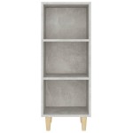 vidaXL Servantă, gri beton, 34,5x32,5x90 cm, lemn compozit vidaXL Servantă, gri beton, 34,5x32,5x90 cm, lemn compozit