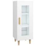 vidaXL Servantă, alb, 34,5x34x90 cm, lemn compozit vidaXL Servantă, alb, 34,5x34x90 cm, lemn compozit
