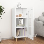 vidaXL Servantă, alb, 34,5x34x90 cm, lemn compozit vidaXL Servantă, alb, 34,5x34x90 cm, lemn compozit