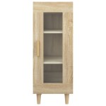 vidaXL Servantă, stejar sonoma, 34,5x34x90 cm, lemn compozit