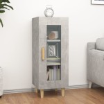 vidaXL Servantă, gri beton, 34,5x34x90 cm, lemn compozit vidaXL Servantă, gri beton, 34,5x34x90 cm, lemn compozit