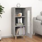 vidaXL Servantă, gri beton, 34,5x34x90 cm, lemn compozit vidaXL Servantă, gri beton, 34,5x34x90 cm, lemn compozit