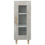vidaXL Servantă, gri beton, 34,5x34x90 cm, lemn compozit vidaXL Servantă, gri beton, 34,5x34x90 cm, lemn compozit