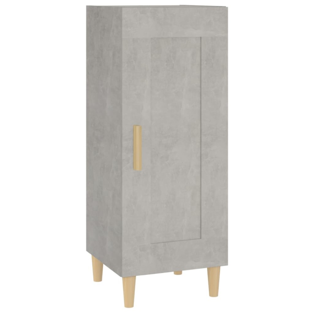vidaXL Servantă, gri beton, 34,5x34x90 cm, lemn compozit