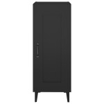 vidaXL Servantă, negru, 34,5x34x90 cm, lemn compozit vidaXL Servantă, negru, 34,5x34x90 cm, lemn compozit