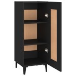 vidaXL Servantă, negru, 34,5x34x90 cm, lemn compozit vidaXL Servantă, negru, 34,5x34x90 cm, lemn compozit