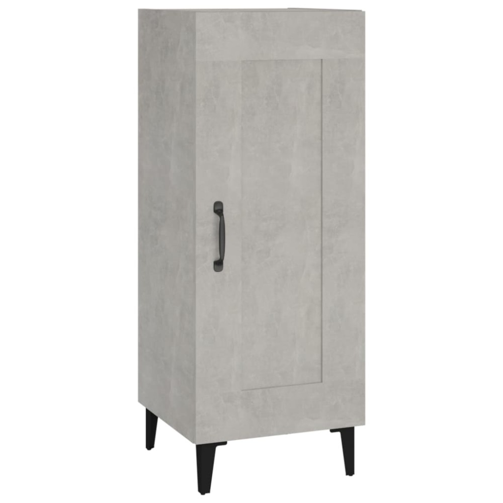 vidaXL Servantă, gri beton, 34,5x34x90 cm, lemn compozit