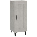 vidaXL Servantă, gri beton, 34,5x34x90 cm, lemn compozit