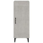 vidaXL Servantă, gri beton, 34,5x34x90 cm, lemn compozit