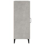 vidaXL Servantă, gri beton, 34,5x34x90 cm, lemn compozit