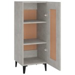 vidaXL Servantă, gri beton, 34,5x34x90 cm, lemn compozit