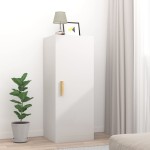 vidaXL Dulap de perete, alb extralucios, 34,5x34x90 cm, lemn compozit vidaXL Dulap de perete, alb extralucios, 34,5x34x90 cm, lemn compozit