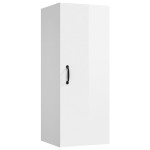 vidaXL Dulap perete suspendat alb lucios 34,5x34x90cm lemn prelucrat