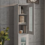 vidaXL Dulap de perete suspendat, gri beton, 34,5x34x90 cm