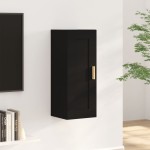 vidaXL Dulap de perete, negru, 35x34x90 cm, lemn prelucrat vidaXL Dulap de perete, negru, 35x34x90 cm, lemn prelucrat