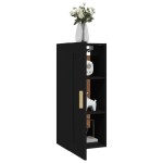vidaXL Dulap de perete, negru, 35x34x90 cm, lemn prelucrat vidaXL Dulap de perete, negru, 35x34x90 cm, lemn prelucrat