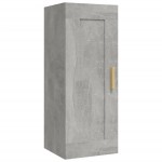 vidaXL Dulap de perete, gri beton, 35x34x90 cm, lemn compozit