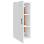vidaXL Dulap de perete, alb, 35x34x90 cm, lemn prelucrat