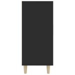 vidaXL Servantă, negru, 90x34x80 cm, lemn compozit