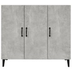 vidaXL Servantă, gri beton, 90x34x80 cm, lemn compozit
