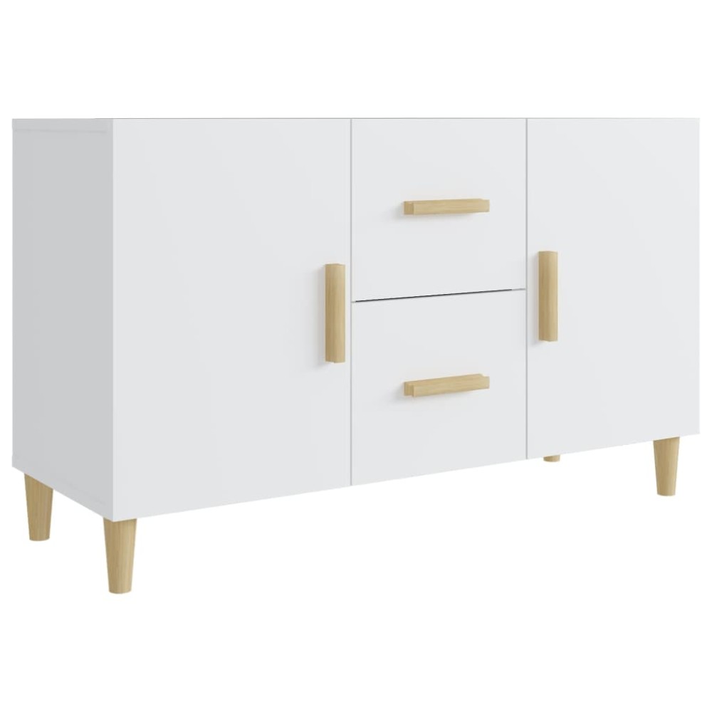 vidaXL Servantă, alb, 100x36x60 cm, lemn compozit