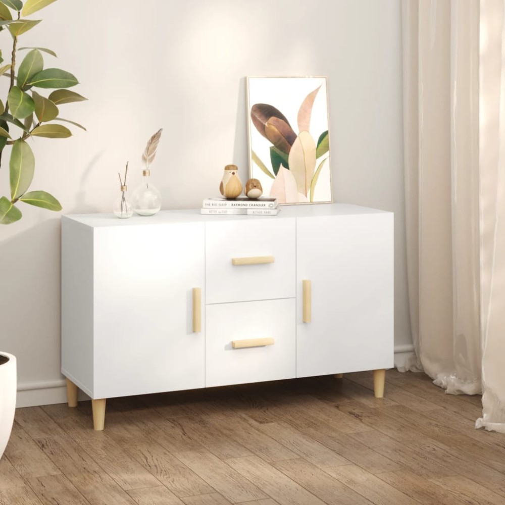 vidaXL Servantă, alb, 100x36x60 cm, lemn compozit