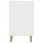 vidaXL Servantă, alb, 100x36x60 cm, lemn compozit vidaXL Servantă, alb, 100x36x60 cm, lemn compozit
