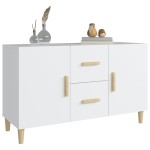 vidaXL Servantă, alb, 100x36x60 cm, lemn compozit vidaXL Servantă, alb, 100x36x60 cm, lemn compozit