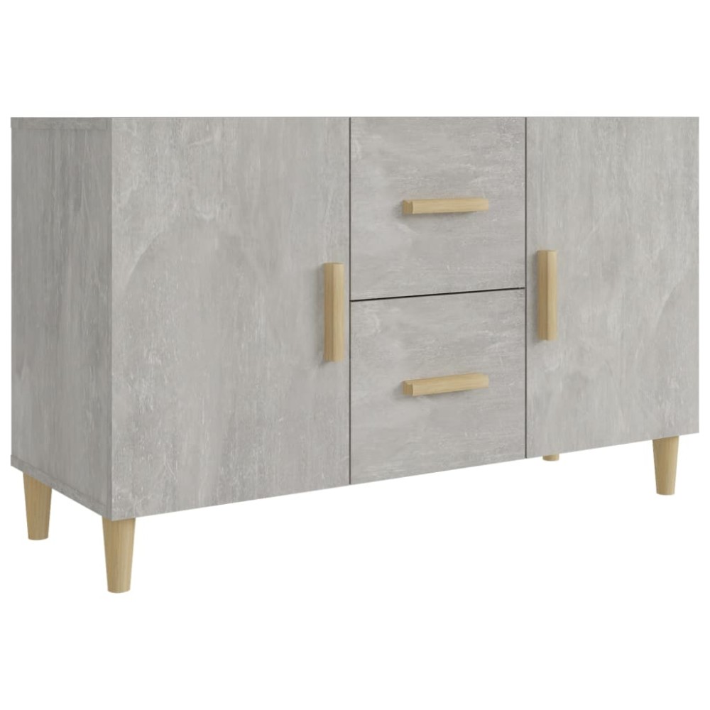 vidaXL Servantă, gri beton, 100x36x60 cm, lemn prelucrat