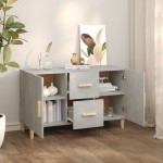 vidaXL Servantă, gri beton, 100x36x60 cm, lemn prelucrat vidaXL Servantă, gri beton, 100x36x60 cm, lemn prelucrat