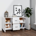 vidaXL Servantă, alb, 100x36x60 cm, lemn compozit vidaXL Servantă, alb, 100x36x60 cm, lemn compozit