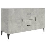 vidaXL Servantă, gri beton, 100x36x60 cm, lemn compozit