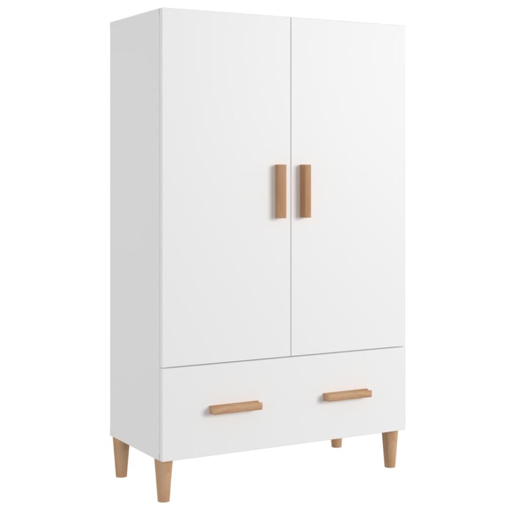 vidaXL Dulap înalt, alb, 70x31x115 cm, lemn prelucrat