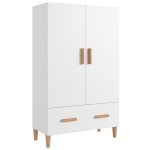 vidaXL Dulap înalt, alb, 70x31x115 cm, lemn prelucrat