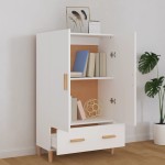 vidaXL Dulap înalt, alb, 70x31x115 cm, lemn prelucrat
