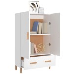 vidaXL Dulap înalt, alb, 70x31x115 cm, lemn prelucrat