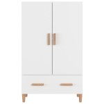 vidaXL Dulap înalt, alb, 70x31x115 cm, lemn prelucrat