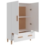 vidaXL Dulap înalt, alb, 70x31x115 cm, lemn prelucrat