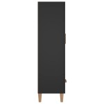 vidaXL Dulap înalt, negru, 70x31x115 cm, lemn compozit