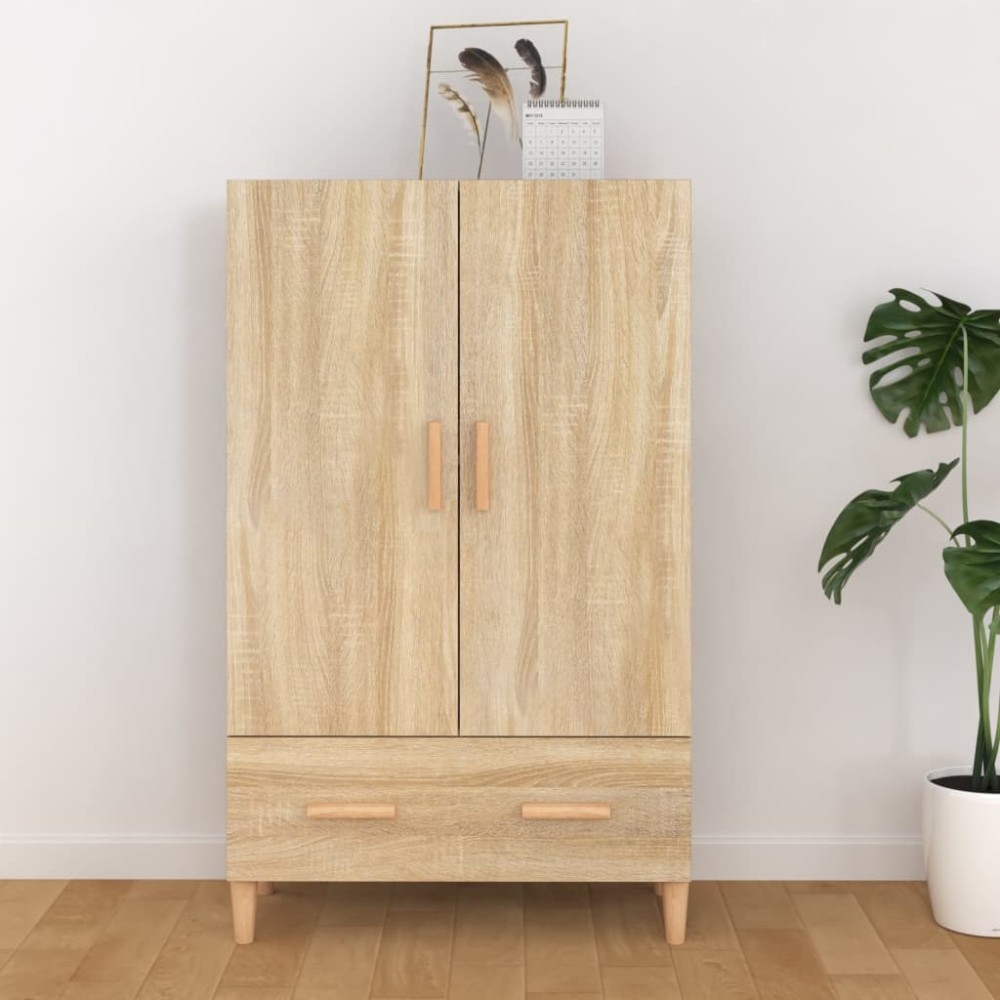 vidaXL Dulap înalt, stejar sonoma, 70x31x115 cm, lemn prelucrat