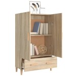 vidaXL Dulap înalt, stejar sonoma, 70x31x115 cm, lemn prelucrat