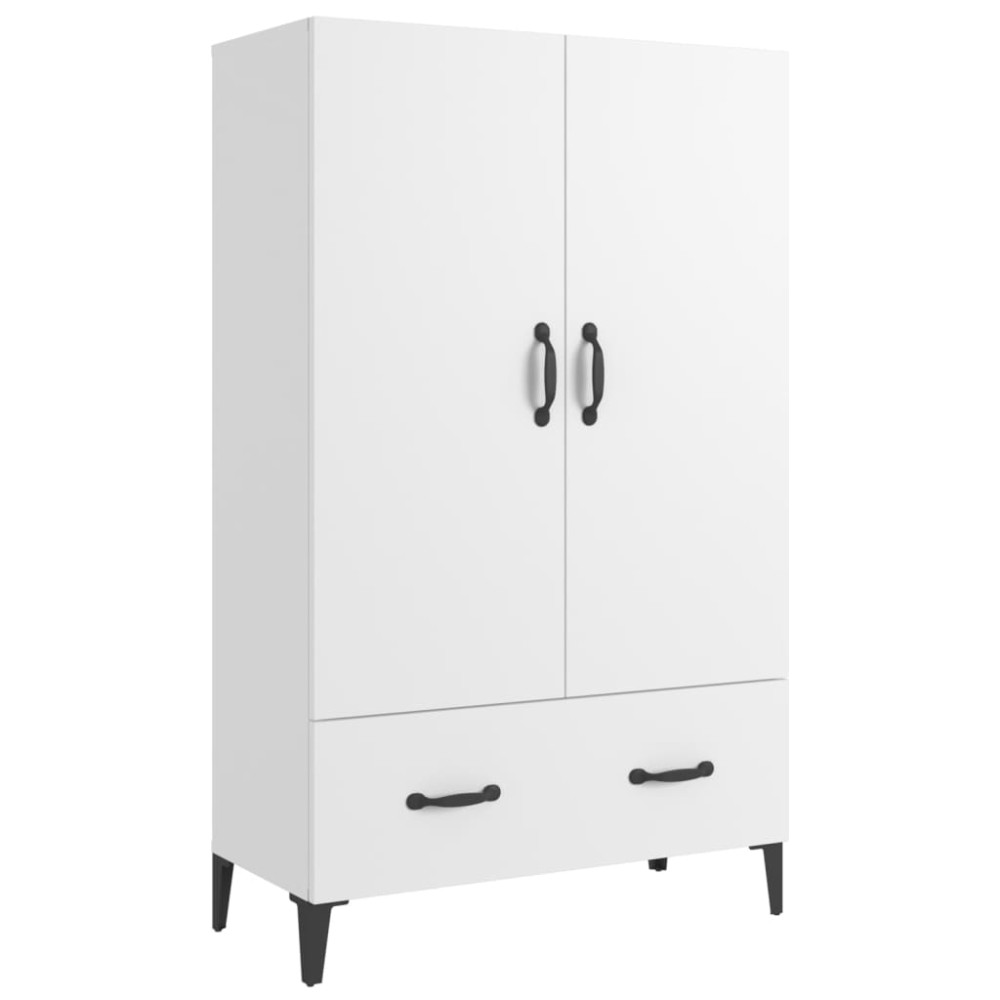 vidaXL Dulap înalt, alb, 70x31x115 cm, lemn prelucrat