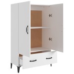 vidaXL Dulap înalt, alb, 70x31x115 cm, lemn prelucrat