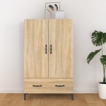 vidaXL Dulap înalt, stejar sonoma, 70x31x115 cm, lemn prelucrat vidaXL Dulap înalt, stejar sonoma, 70x31x115 cm, lemn prelucrat